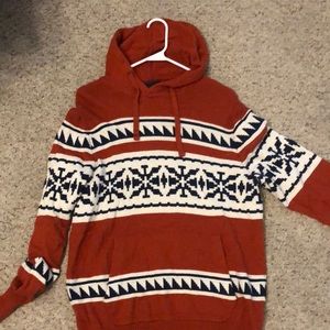 American eagle holiday hooded sweatshirt